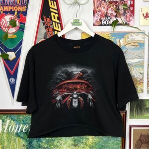 Motorcycle Cropped T-Shirt